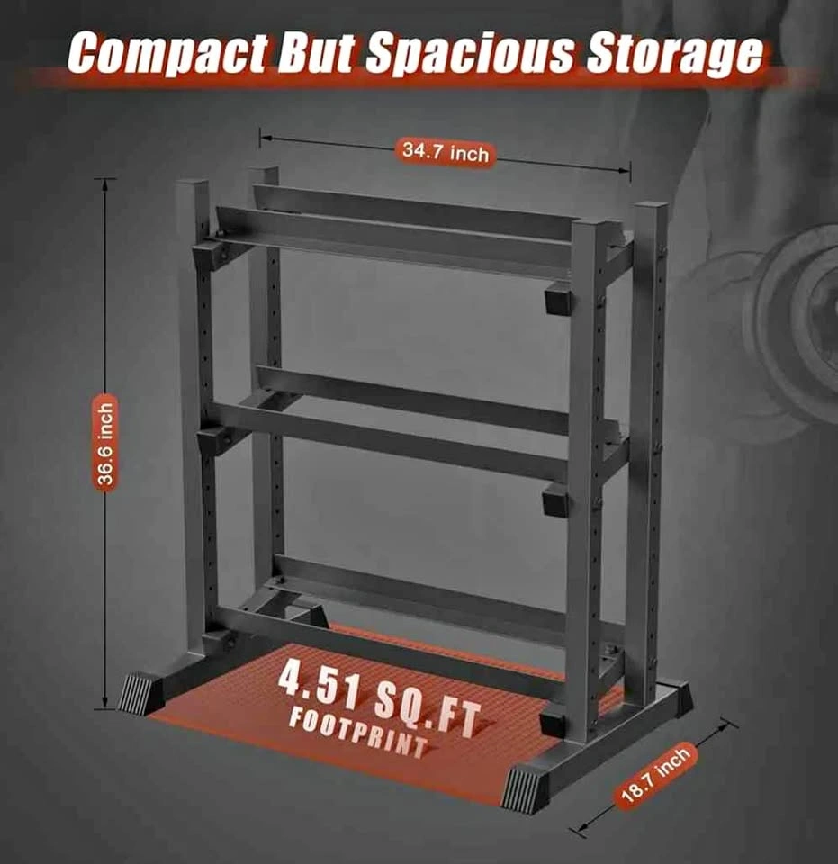 3-Tiers Dumbbell Rack Stand