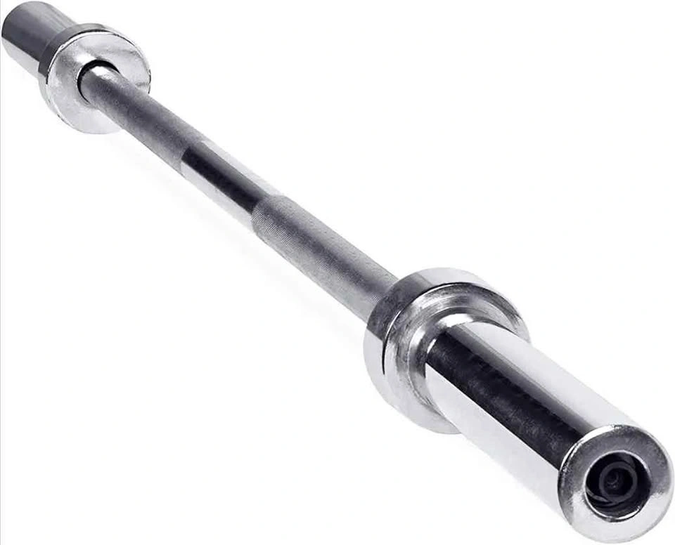 5ft Olympic Barbell with Spring Clamps - Chrome