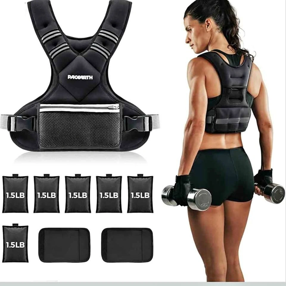 (New) Adjustable Weighted Vest - 11-20lbs/20-32lbs/16lbs