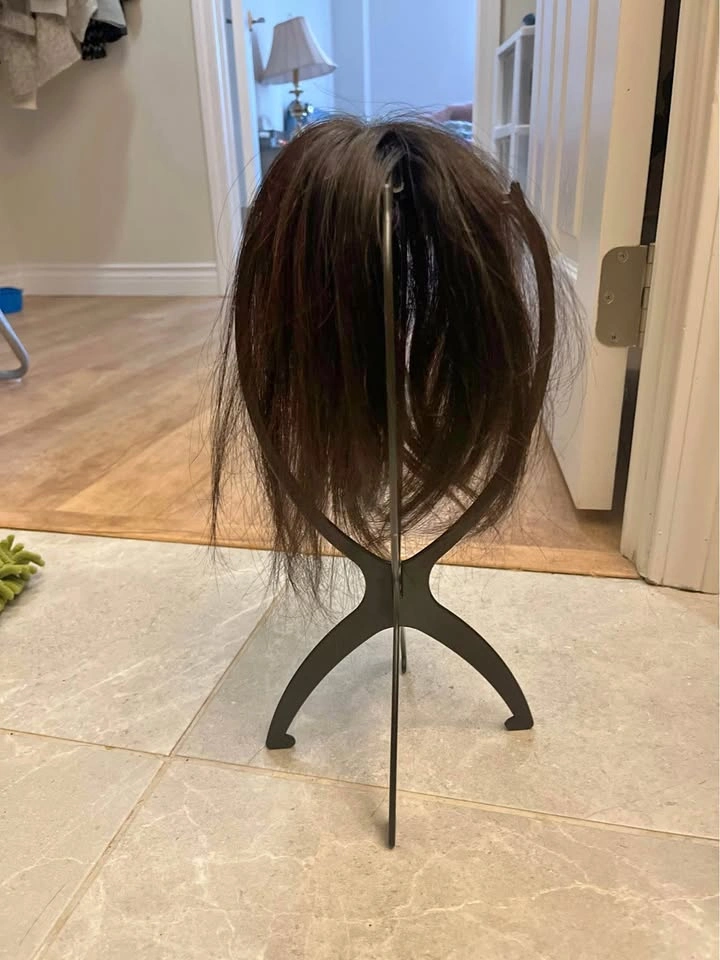 Premium Human Hair Topper - Natural Black - Excellent Condition