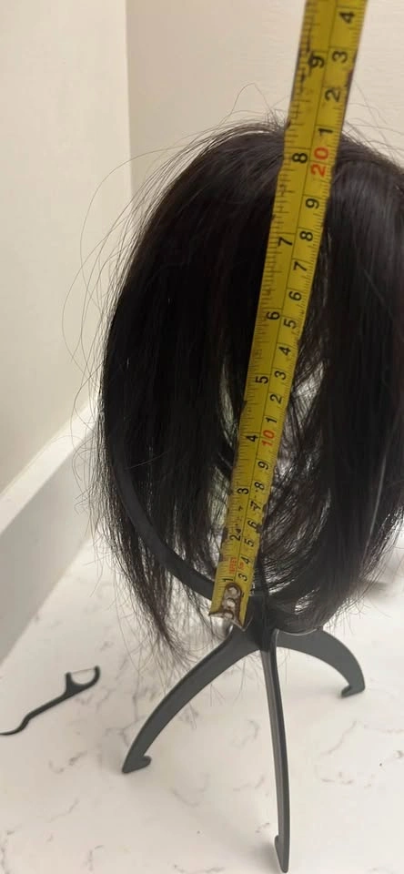 Premium Human Hair Topper - Natural Black - Excellent Condition - photo 2