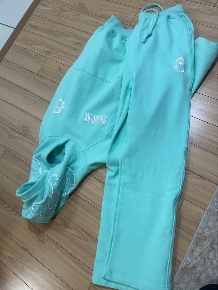 SIXPM Baby blue set Hoodie Sweatpants - photo 3
