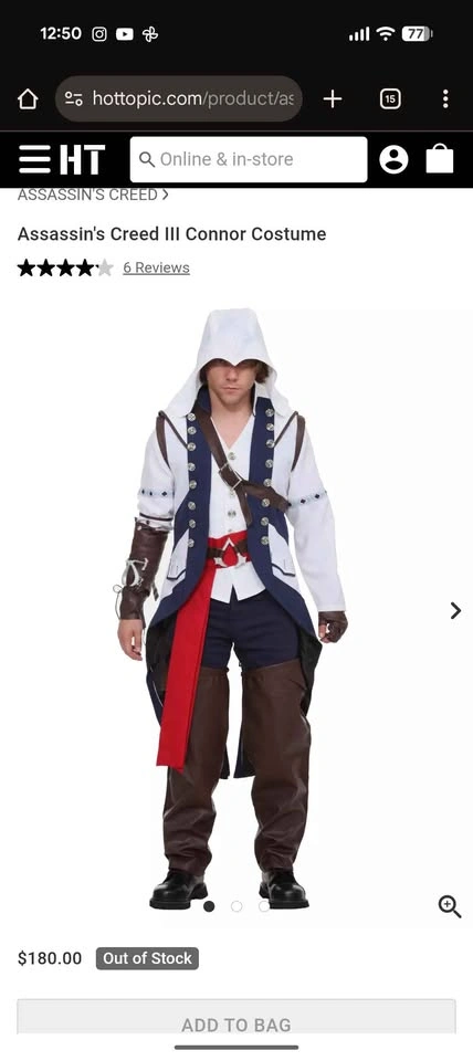 Kids Assassin's Creed 3 Connor Halloween Costume - photo 4