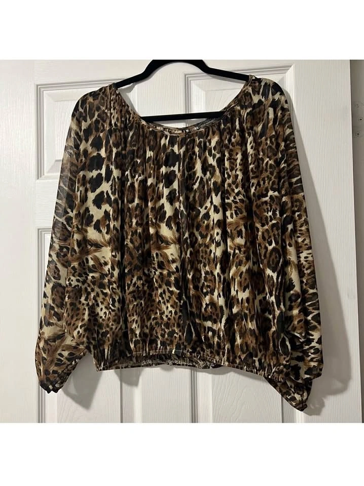 Leopard Print Women's Top