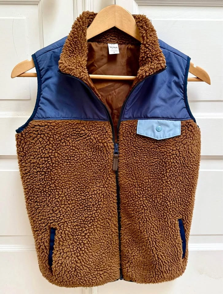 Carter's Boys Zip-Up Sherpa Vest Size 14