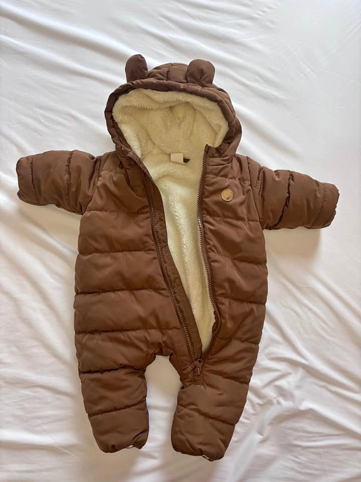 Cute snowsuit with ears 1-3 m