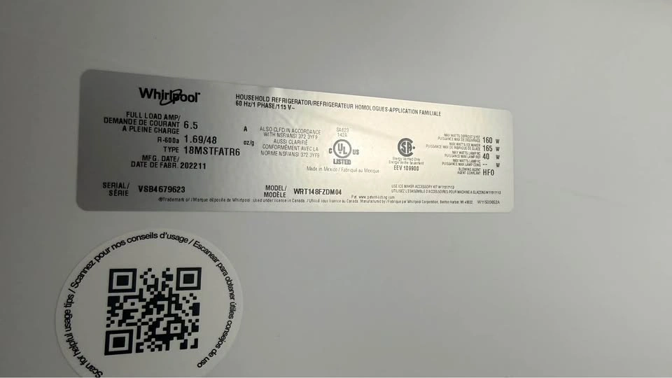 Whirlpool Stainless Steel Fridge - photo 2