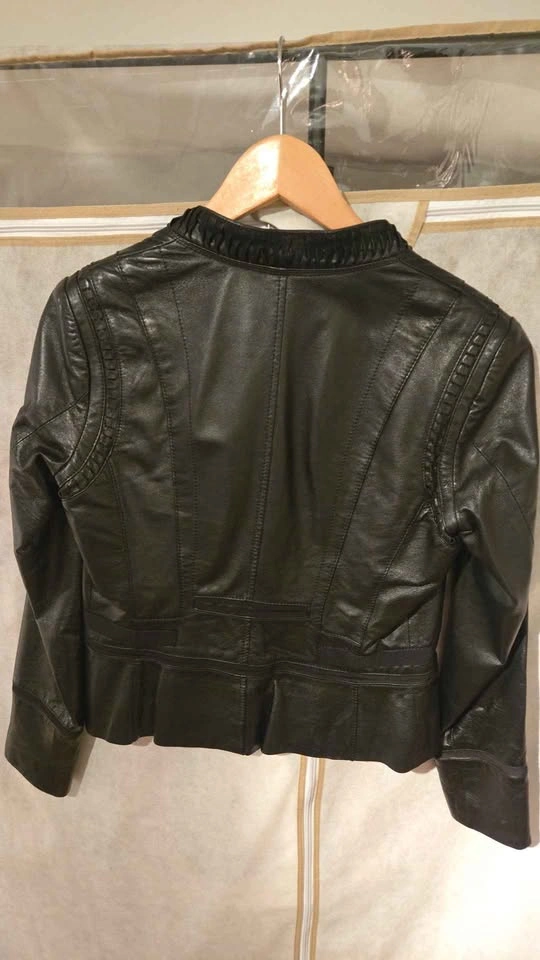Beautiful Black Danier Leather Jacket (XS) - photo 2