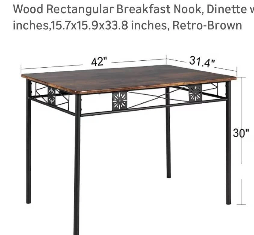 Dining Table with 4 Chairs - photo 2
