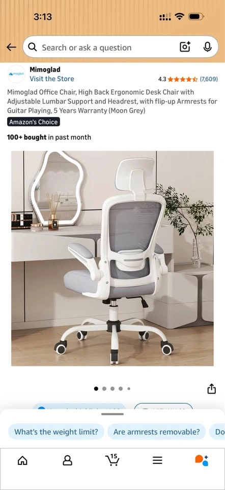 White office chair for sale - photo 2