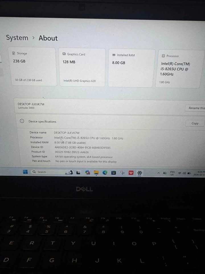 Core i5 8th Gen Dell Laptop - photo 4