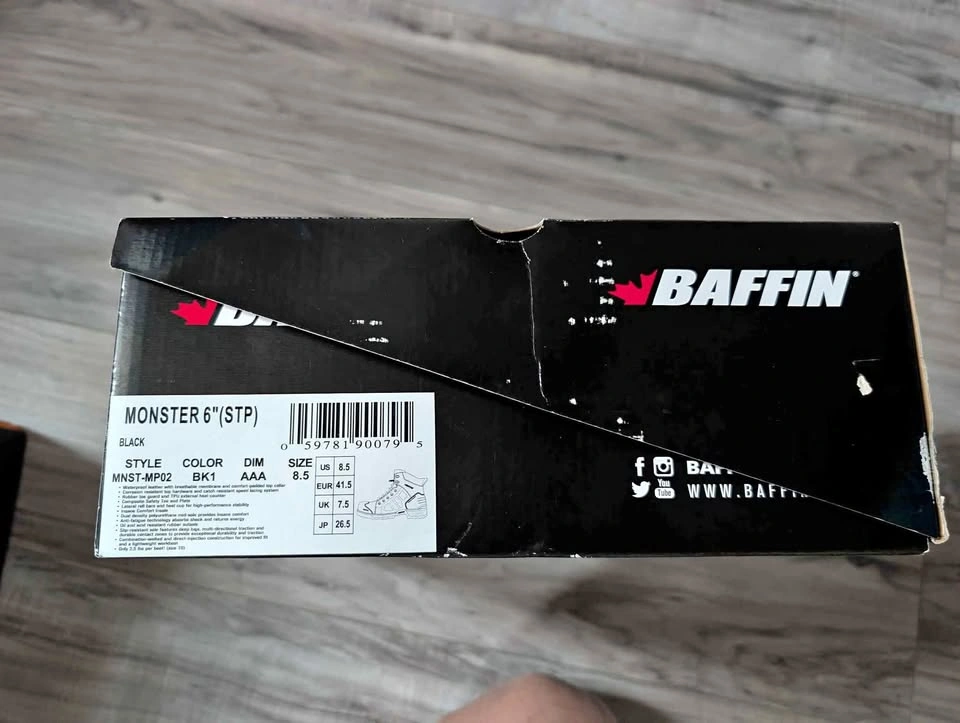 Baffin Monster 6" Steel Toe Work Boots