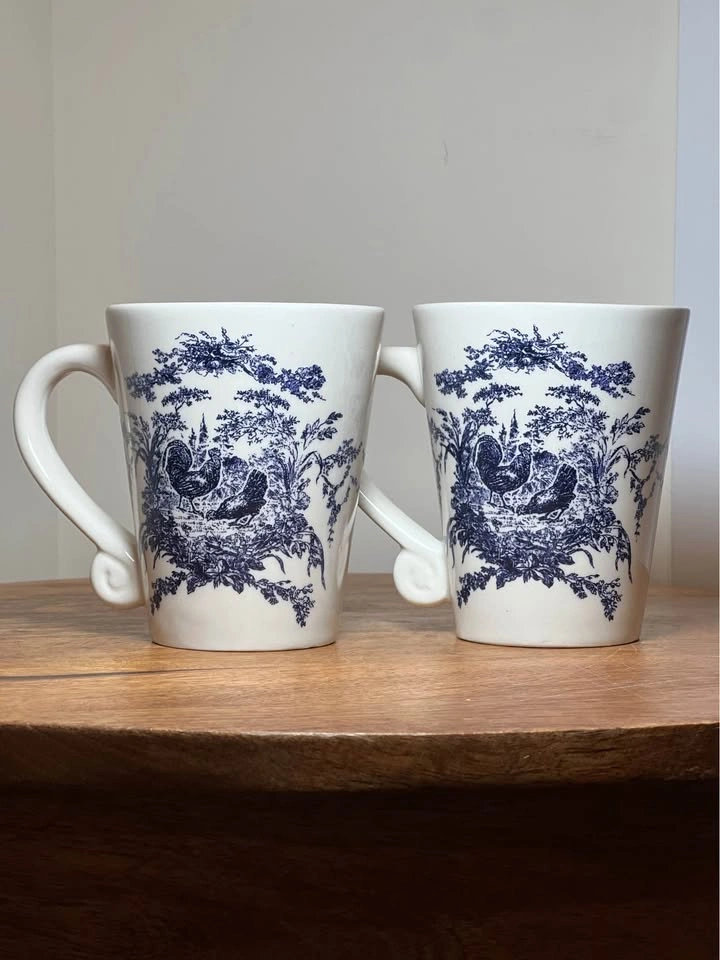 Vintage California Pantry Mugs (2 pc) - French Toile - photo 3