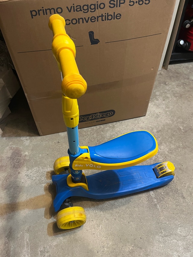 Foldable Kick Scooter for 2-6 Years Old