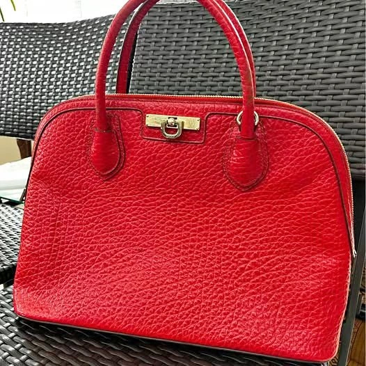 (BNWT) DKNY Satchel Bag French Grain Red