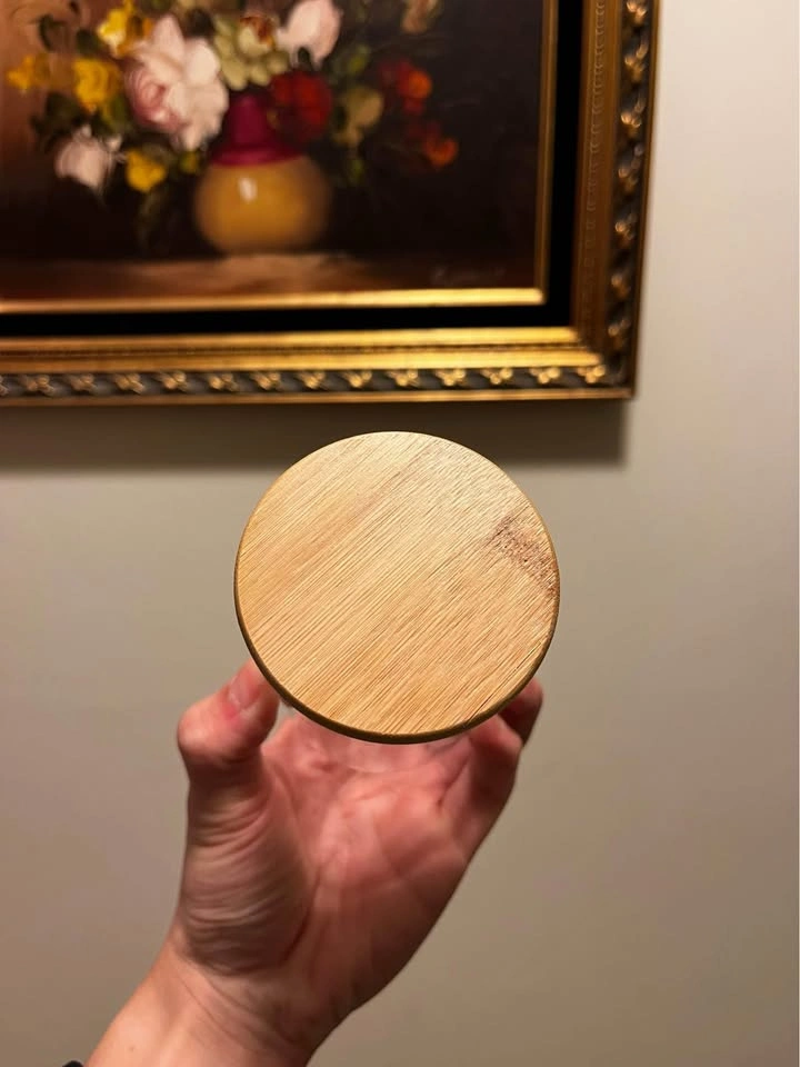 Custom Glass Jar with Bamboo Silicone Lid Food Grade - photo 4