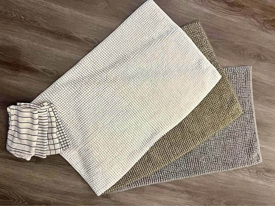 New Bath Mats + Hand Towels