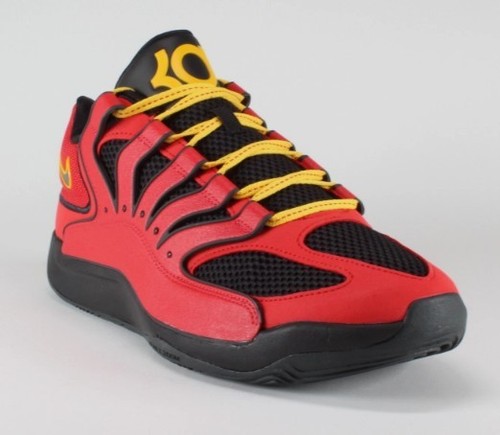 Nike KD 18 'Air Bakin' Fire Red Black Yellow Men's Size 11.5