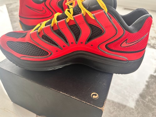 Nike KD 18 'Air Bakin' Fire Red Black Yellow Men's Size 11.5 - photo 5