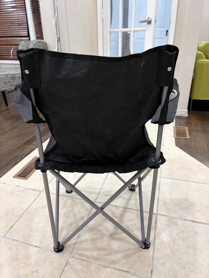 Folding Camping Chair w/ Cup Holder – Portable Outdoor Beach Law - photo 5