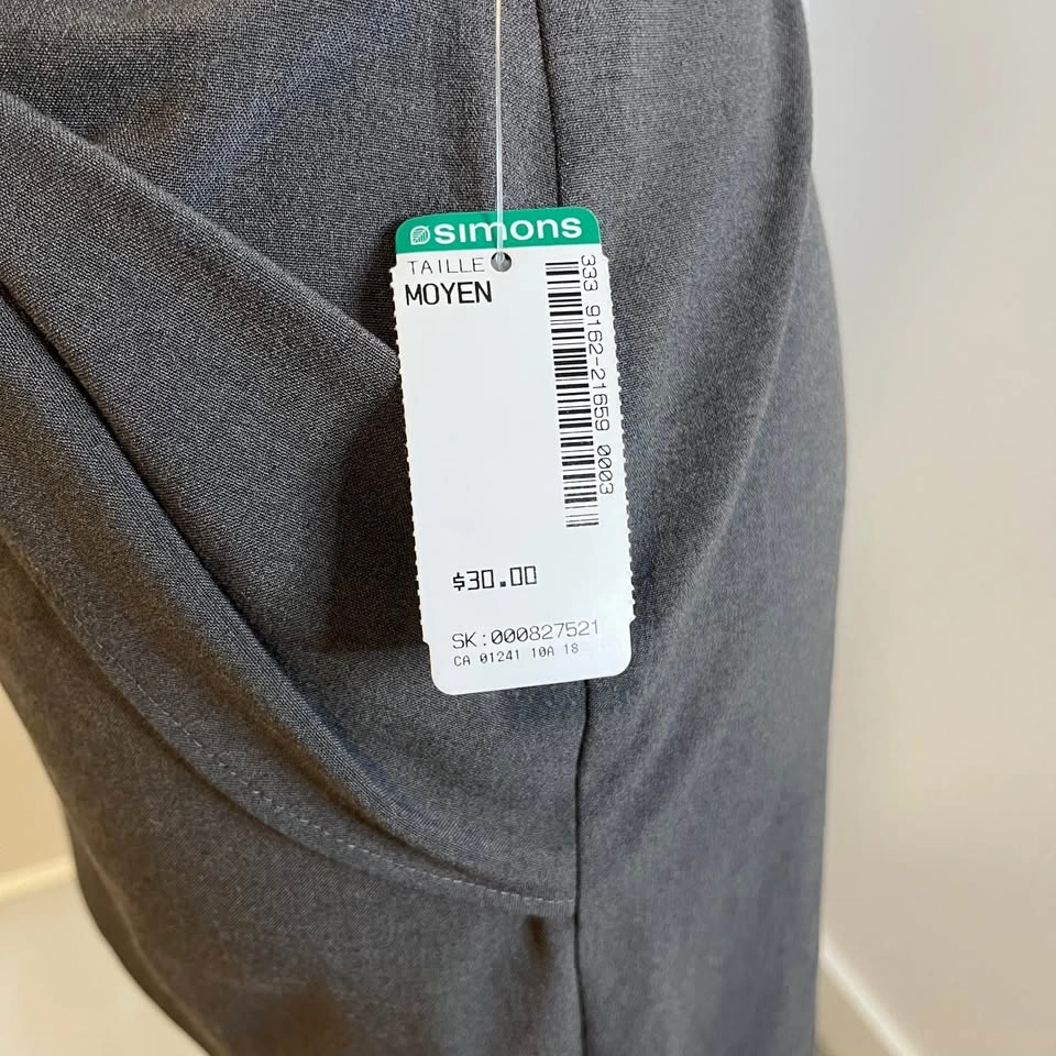 SIMONS TWIK Grey Mini Skirt NWT - Size M - photo 4