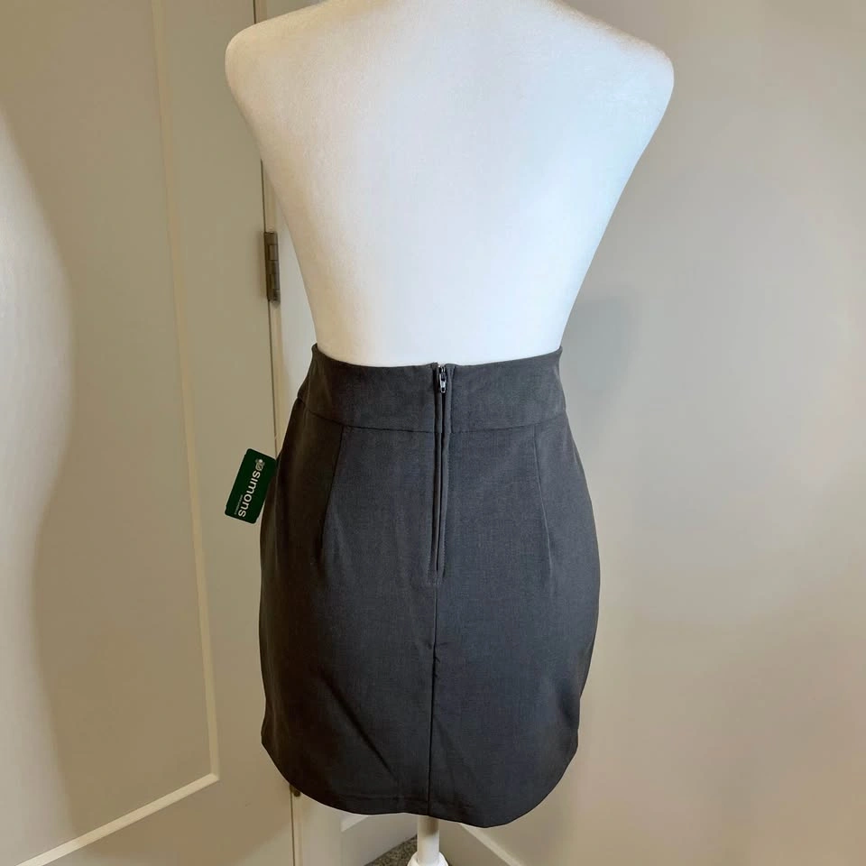 SIMONS TWIK Grey Mini Skirt NWT - Size M - photo 5