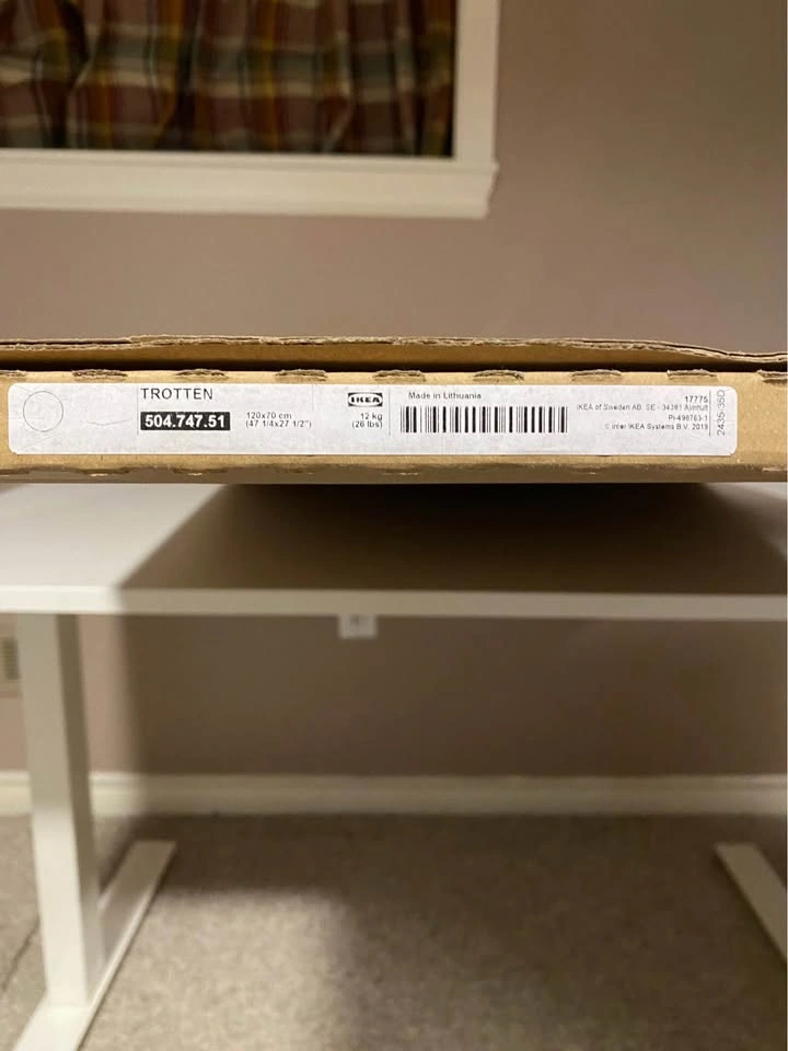 White Sit/Stand IKEA Desk*NEW TOP*(delivery available) - photo 4
