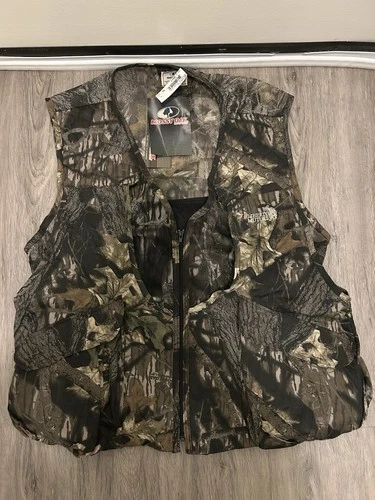 Mossy Oak Camo Hunting Vest Liberty Mutual Utility Outdoor XL