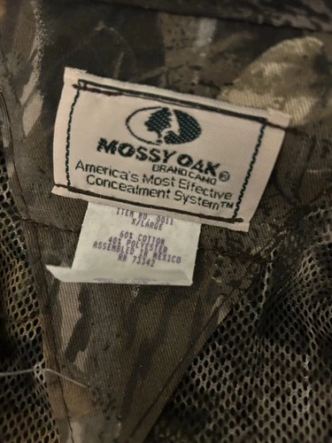 Mossy Oak Camo Hunting Vest Liberty Mutual Utility Outdoor XL - photo 3