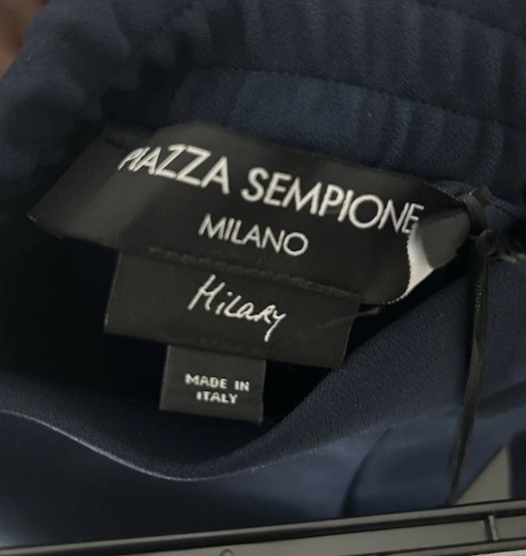 Piazza Sempione Women's Navy Blue Pants Size S - photo 3