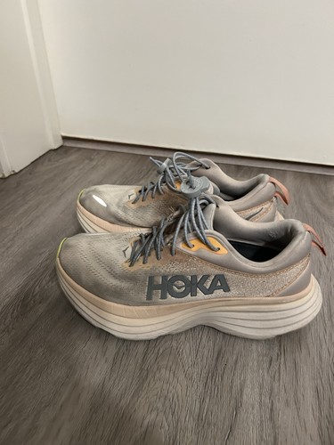 HOKA Bondi 8 Women's Running Shoes - Shell Coral Peach Parfait - photo 4