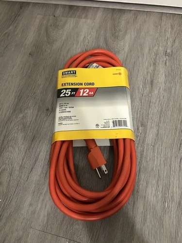 Smart Electrician 25 ft Extension Cord 12 Gauge 12/3 Heavy Duty