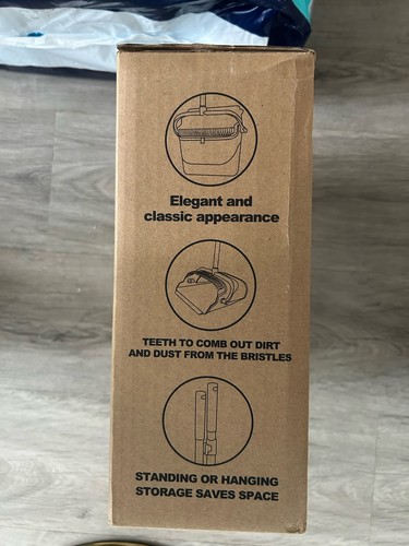 Broom and Dustpan Set - Self-Cleaning, Pet Hair - photo 3