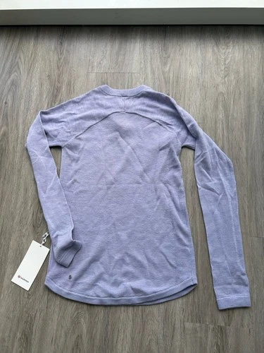 Lululemon Sit In Lotus Sweater Heathered Lilac Merino Wool Size - photo 2