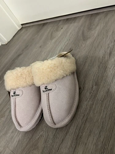 BEARPAW Loki Exotic Pink Glitter Suede Slippers youth [3] - photo 3