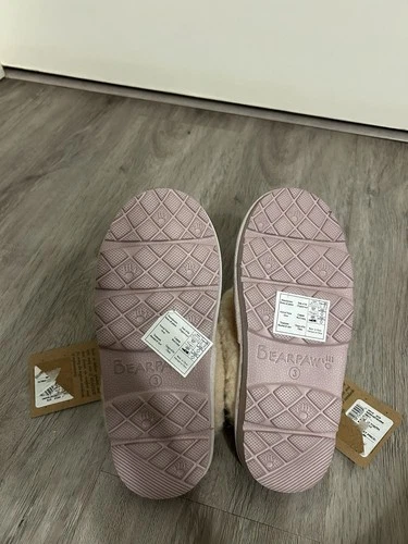 BEARPAW Loki Exotic Pink Glitter Suede Slippers youth [3] - photo 5