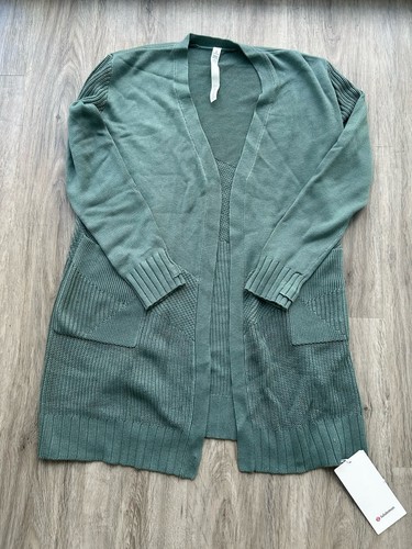 NWT Lululemon Sincerely Yours Wrap Sweater Tidewater Teal S Cash