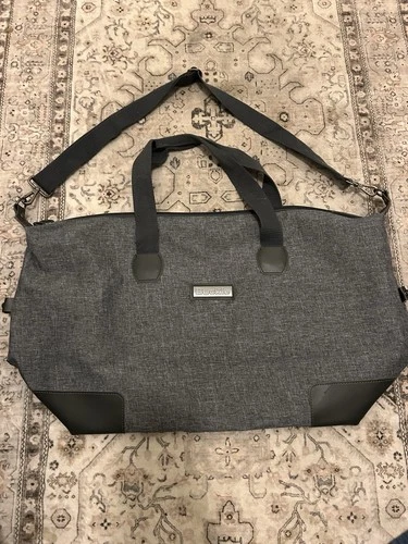 Buckle Weekender Bag Gray/black Unisex! New!! - photo 4