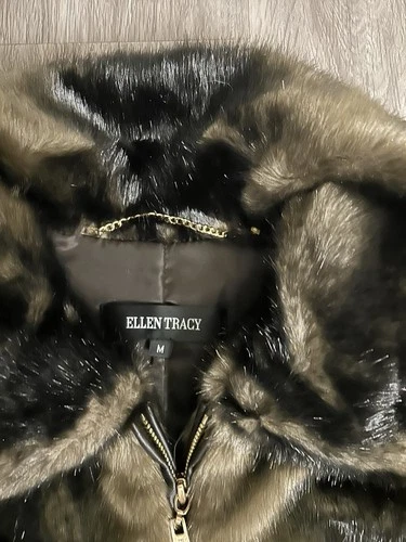 Ellen Tracy Faux Rabbit Fur Zip Anorak Vest - Size M (NWOT) - photo 4