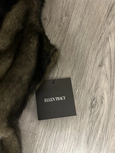 Ellen Tracy Faux Rabbit Fur Zip Anorak Vest - Size M (NWOT) - photo 5