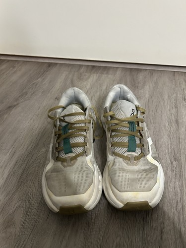 On Cloudrunner 2 Women's Running Shoes W7 White Green Mesh