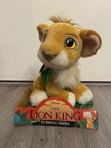 Disney The Lion King Simba Lion Cub Purring Plush 10.5"
