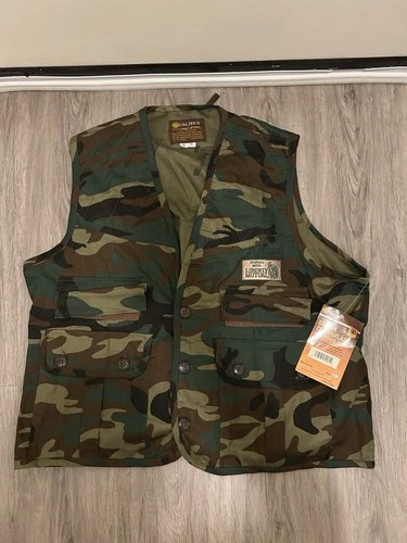 Caliber Sportsman’s Apparel Camo Hunting Vest Cotton Utility XL