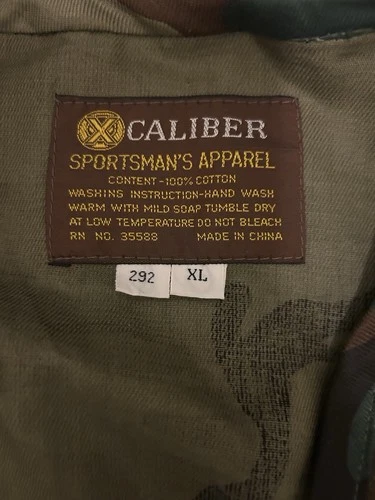 Caliber Sportsman’s Apparel Camo Hunting Vest Cotton Utility XL - photo 3