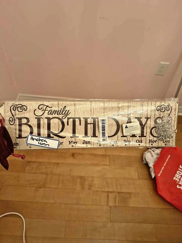 Family Birthday Sign