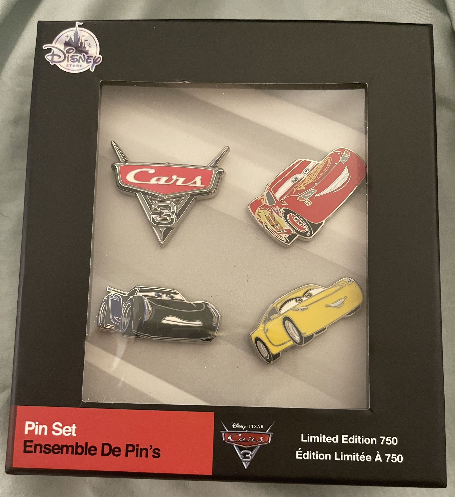 Disney Cars Pin Set LE 750 Lightning McQueen Stone Ramirez RARE - photo 2
