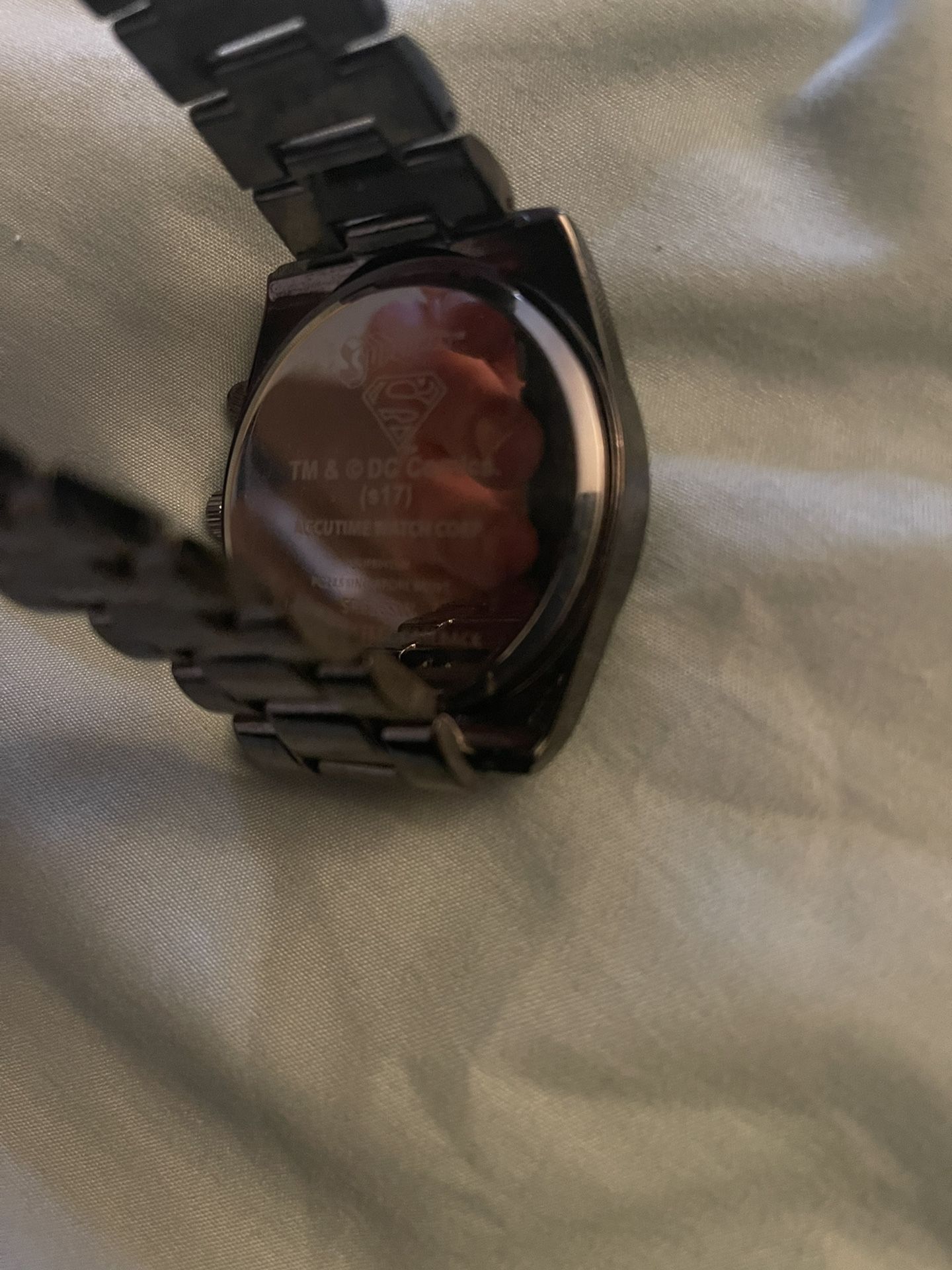 Rare DC Comics Superman Men's Watch by Accutime - Brand New - photo 2