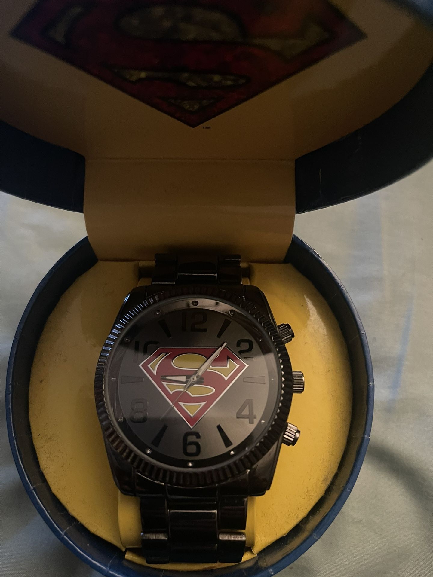 Rare DC Comics Superman Men's Watch by Accutime - Brand New - photo 3