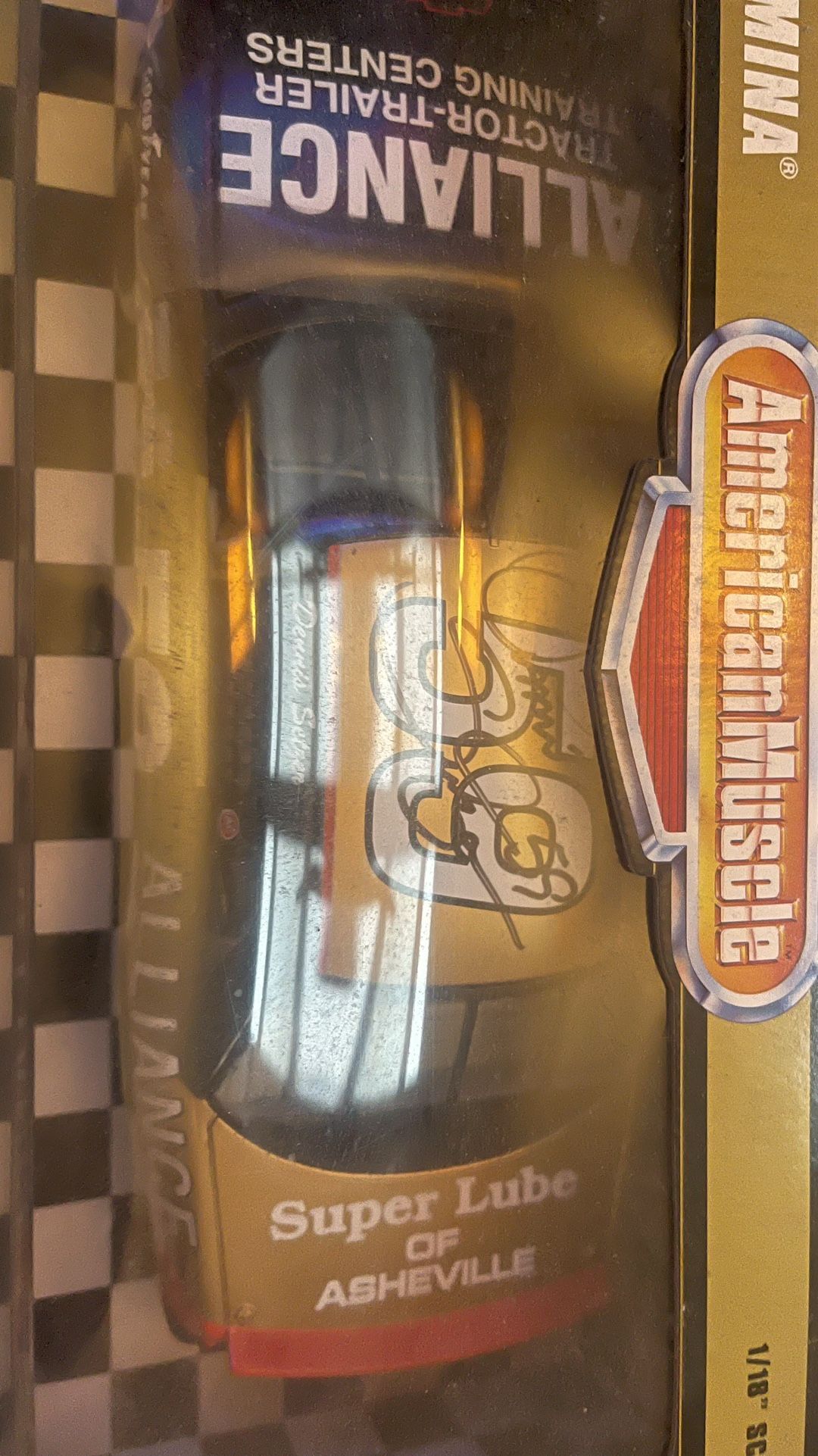 Signed Ertl American Muscle Dennis Setzer #59 Thunderbird 1/18