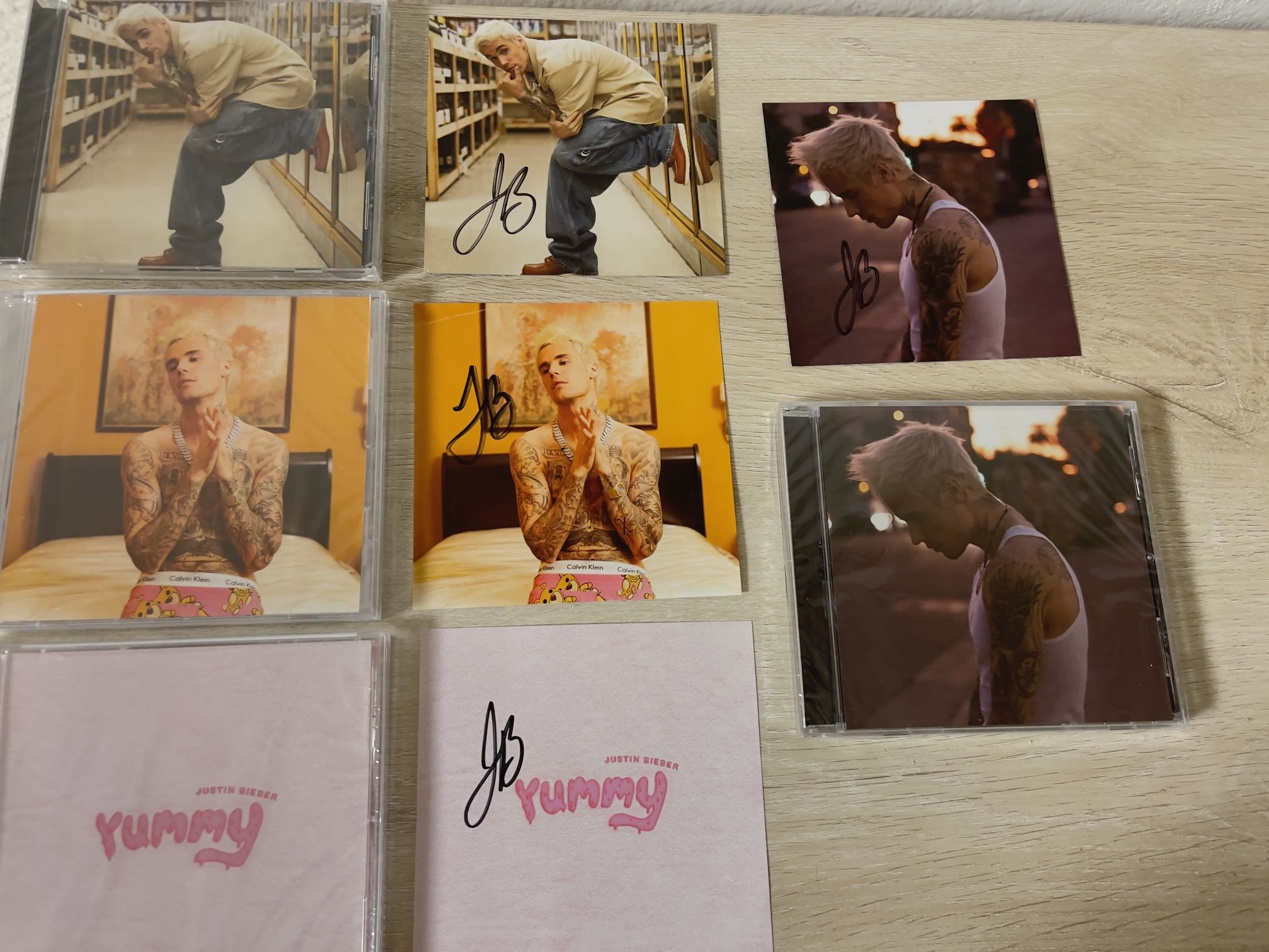 Limited Edition Justin Bieber Signed Yummy Album Cover New Seale
